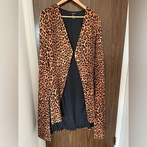 Leopard cape jacket